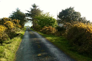 a typical road on achill island